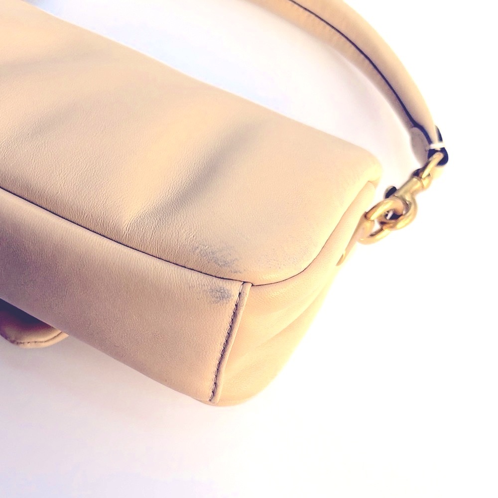 Coach Cream Leather Pillow Tabby Top Handle Bag - Picture 14 of 15